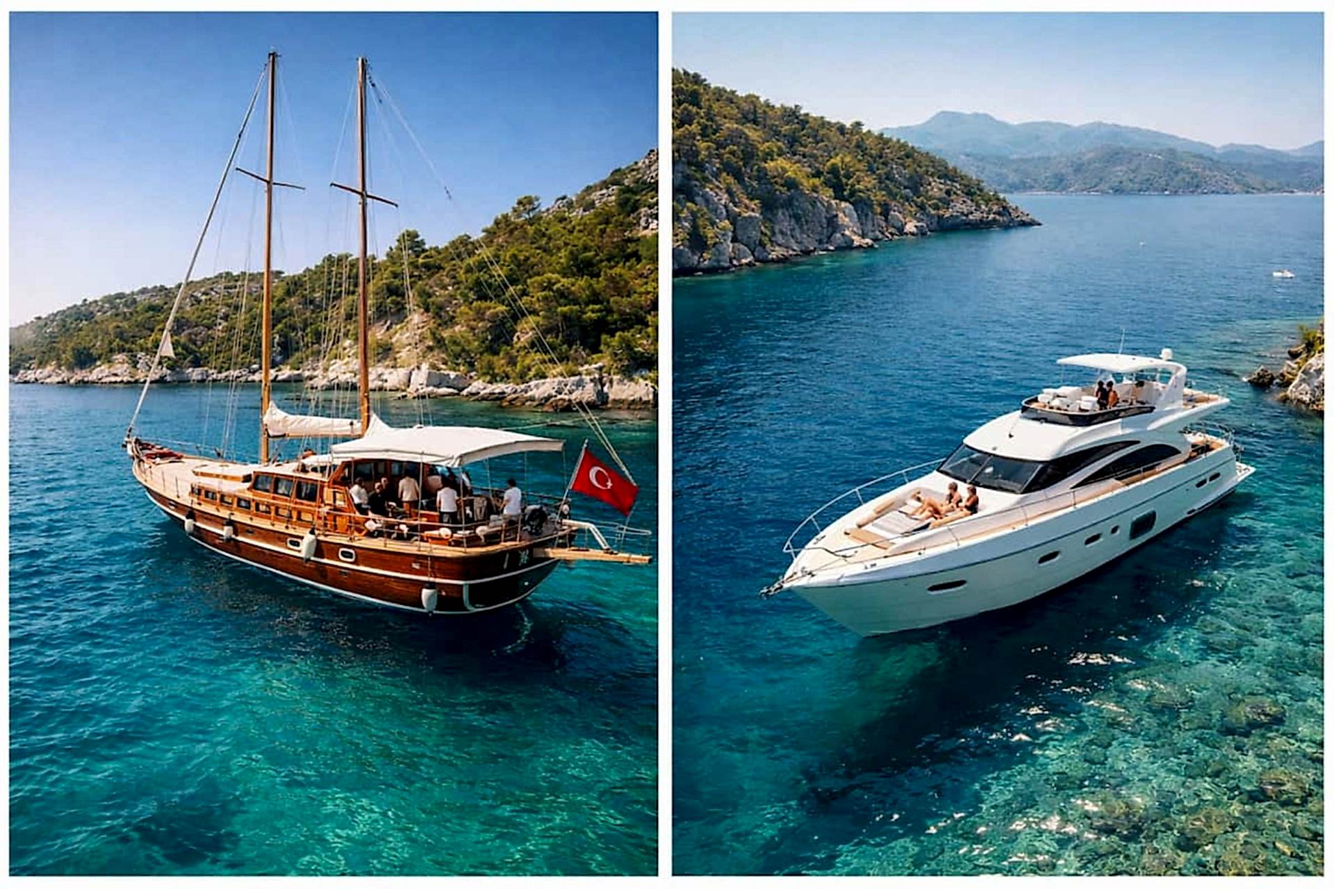 Kiralama Rehberi - Gulet Kiralama ile Motoryat Kiralama Arasındaki Farklar
